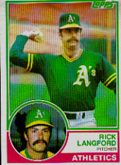 1983 Topps      286     Rick Langford